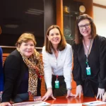 Clarice Coppetti, Angélica Laureano, Renata Baruzzi, Magda Chambriard e Sylvia Anjos - Foto: Divulgação Petrobras -